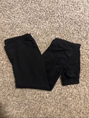 Under Armour Black Workout Leggings with Reflective Logo